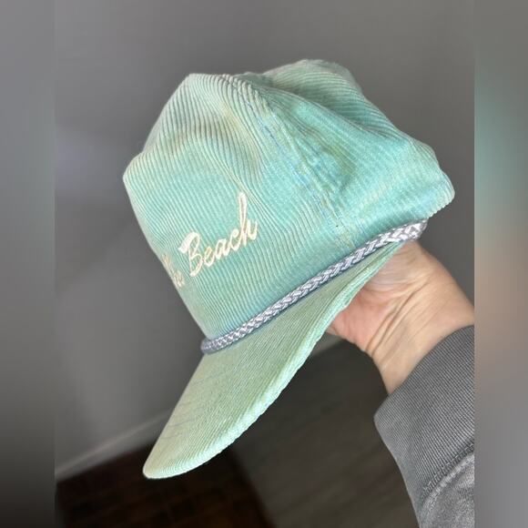 Light blue- Pebble Beach - rope cap- vintage - some staining corduroy -1970s - Picture 9 of 10